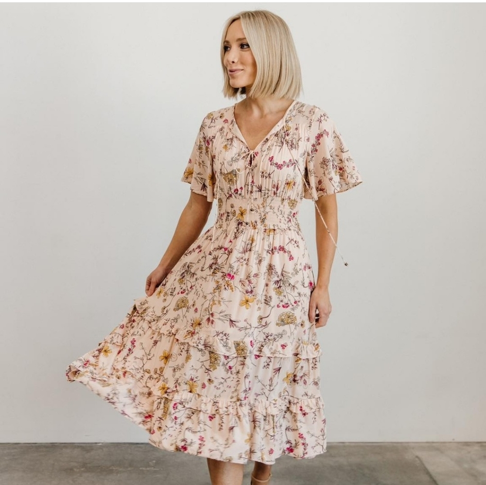 Baltic Born Pink floral dress